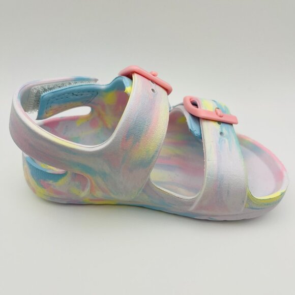 Toddler Girls' Ade Footbed Hook And Loop Sandals Multicolor Cat & Jack Size 5 - Picture 2 of 4